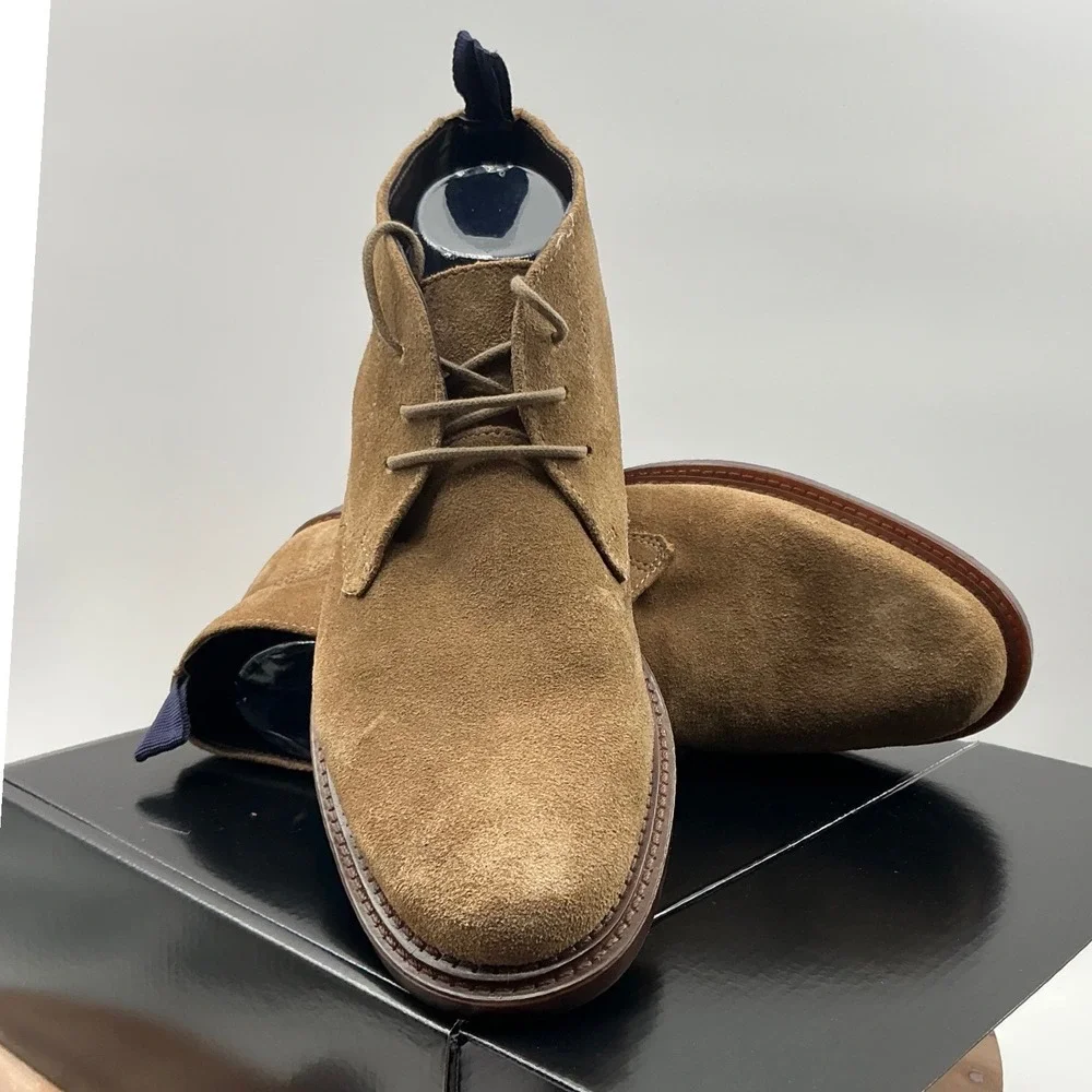 Steve Madden P-Hemet 275 Mens Taupe Suede Leather Chukka Desert Boots Size 9